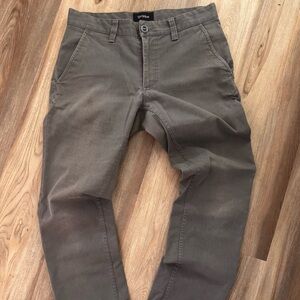 Brixton Men's  Reserve Pant Standard Fit Charcoal Chinos 30x30